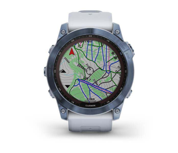 Garmin SMARTWATCH GARMIN Fenix 7X Sapphire Solar Jasnoniebieski Tyt - 1467060 - zdjęcie 4